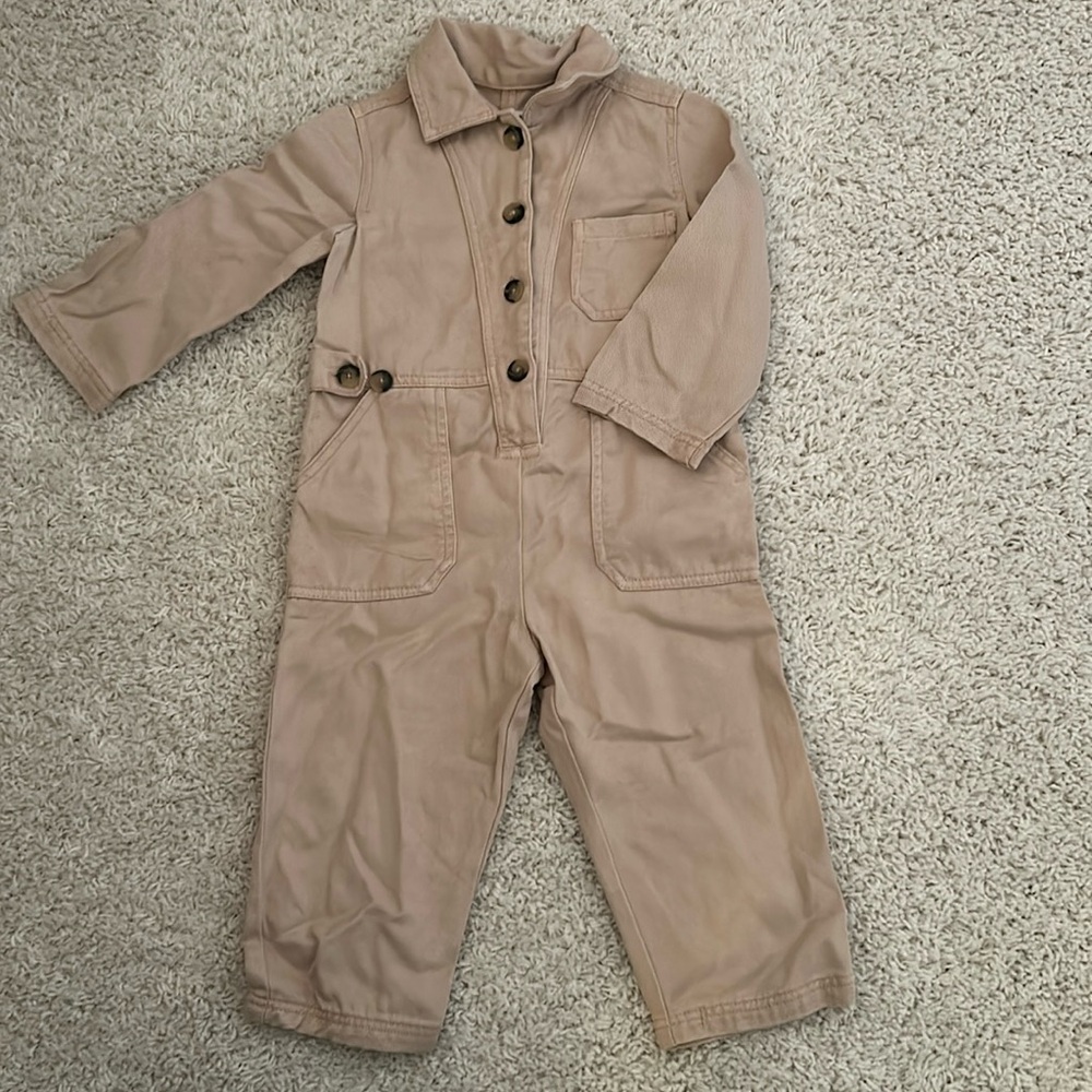 Girl caramel coverall